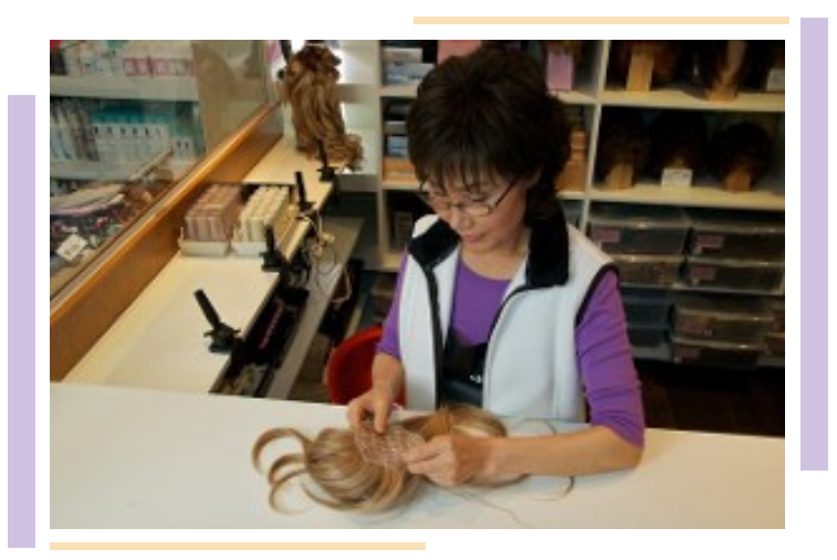 Woman Making Wig